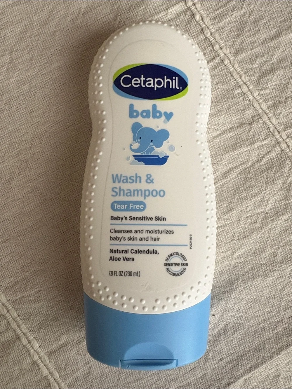 Cetaphil Baby Wash & Shampoo tear free for sensitive skin 7.8 Fl Oz.